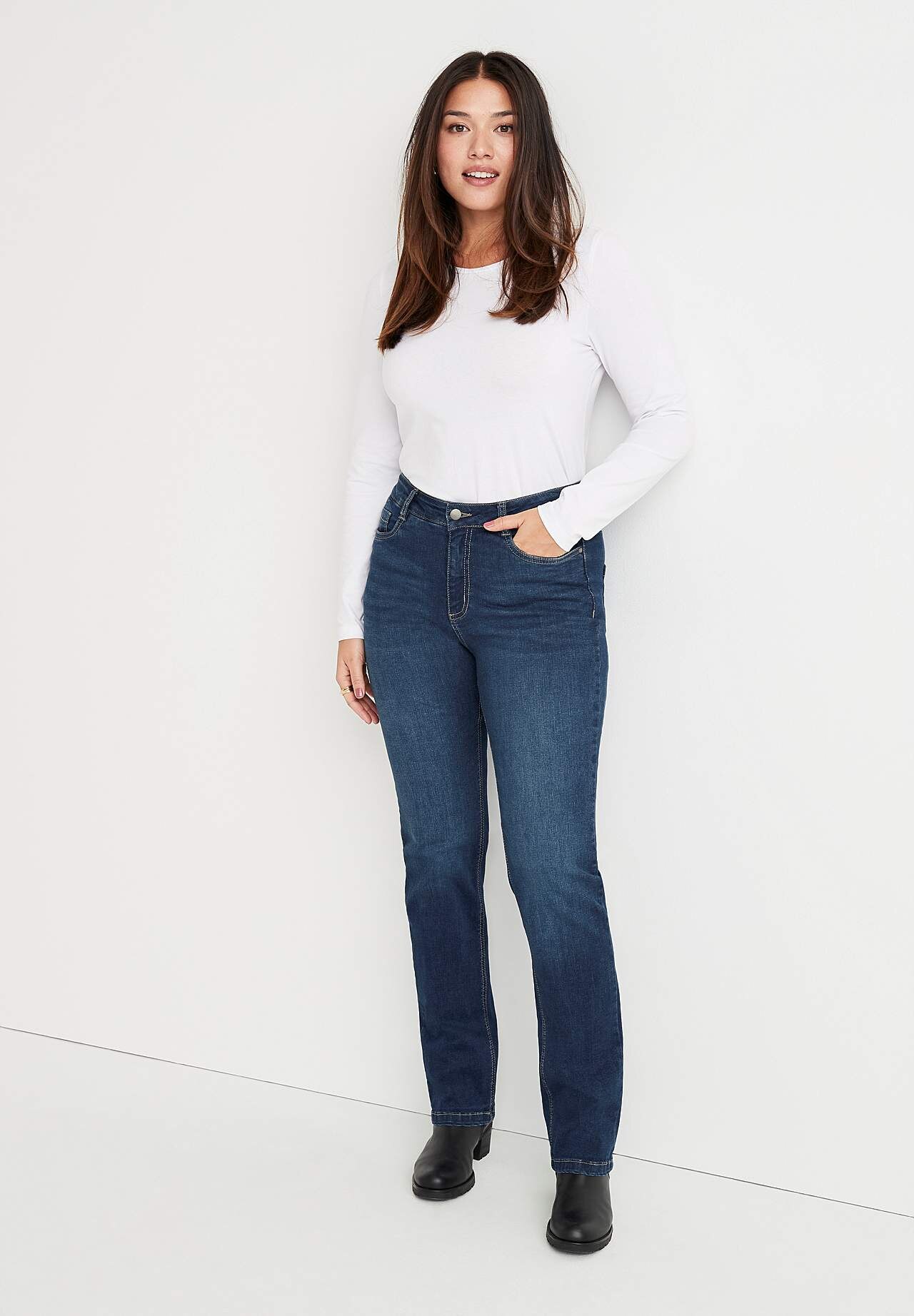 Bequeme Stretch-Jeans mit | Linnea Cellbes gerades von Cellbes Bein